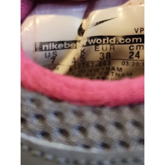 Nike Flex 2014 Run Gray Pink 642767-063 Running Shoes Womens PREOWNED - Size 7 - Picture 13 of 13